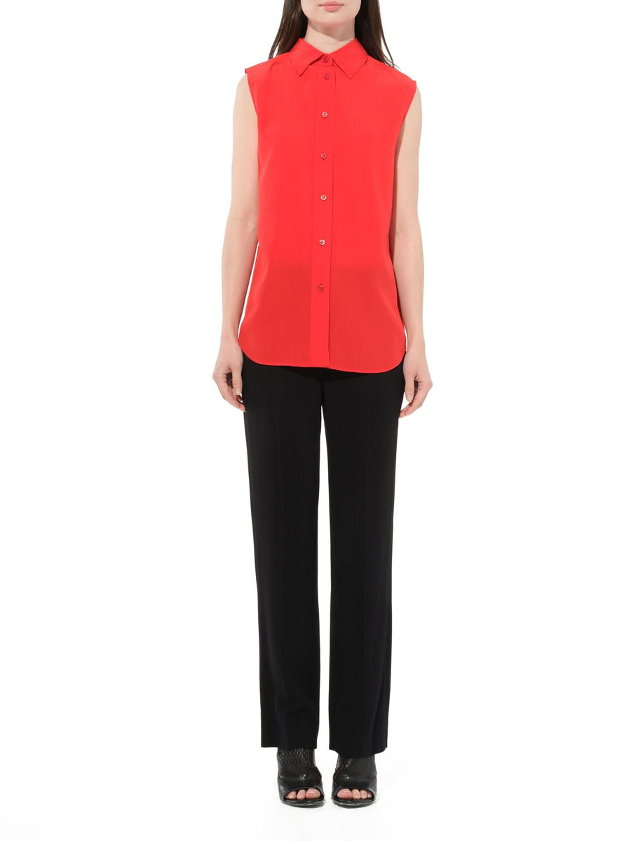 Sleeveless Shirt in Red