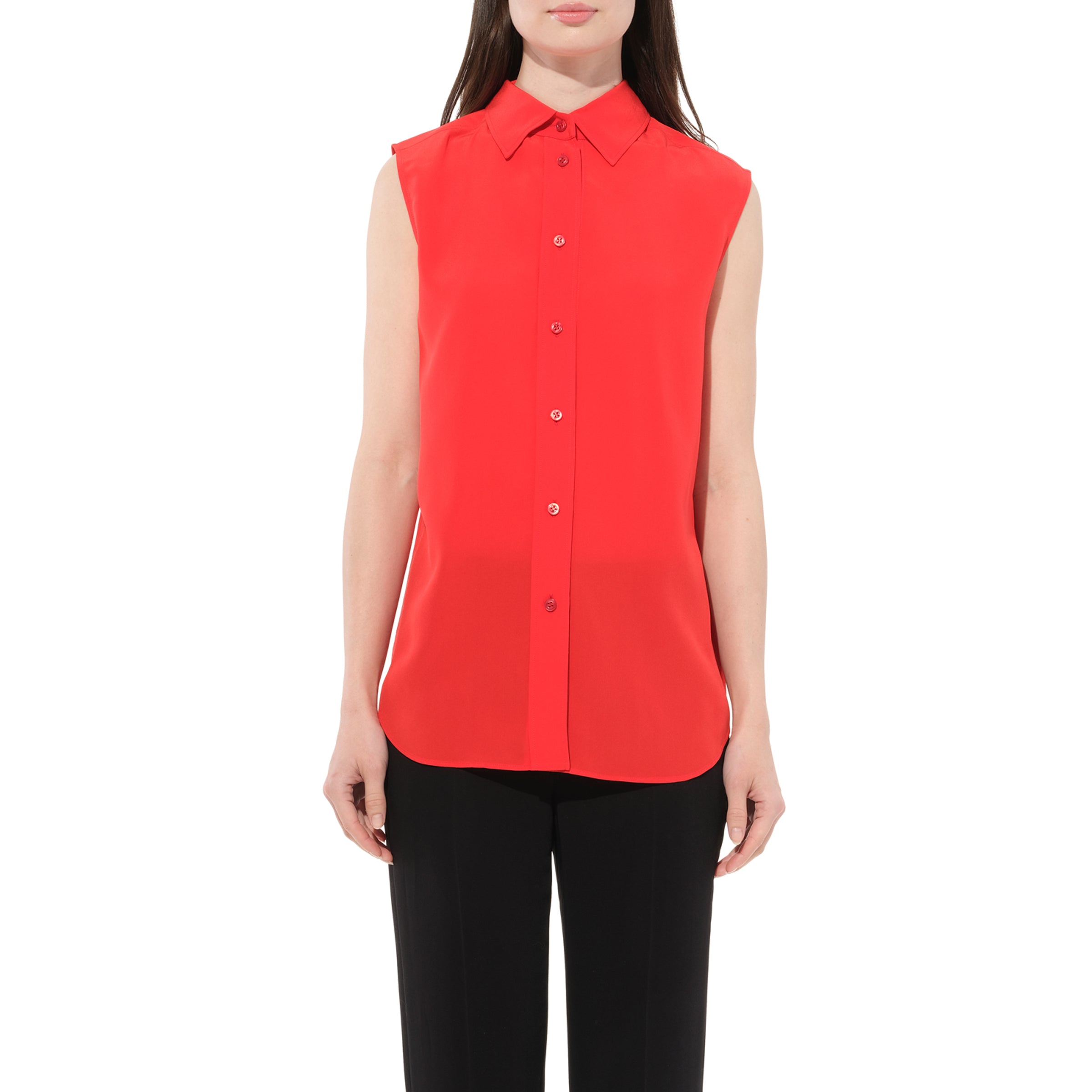 Sleeveless Shirt in Red