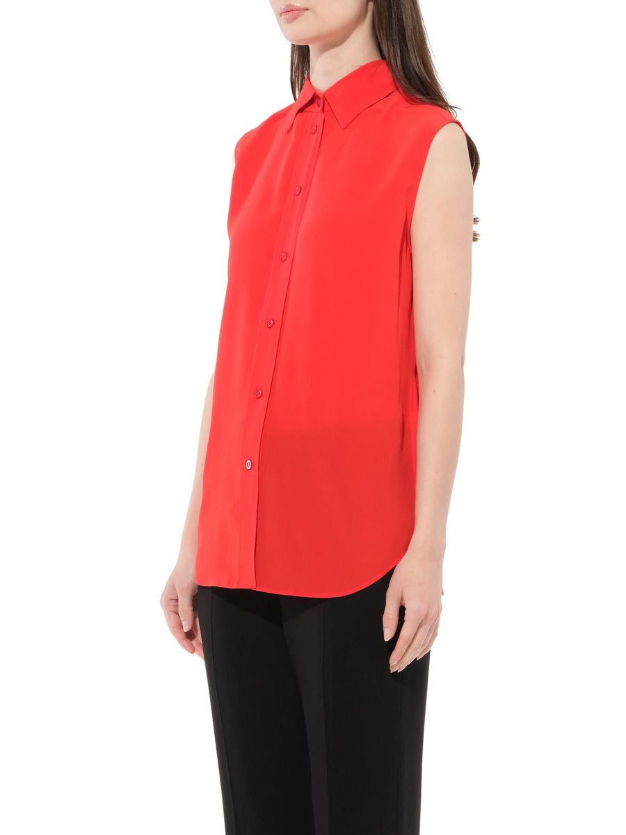 Sleeveless Shirt in Red