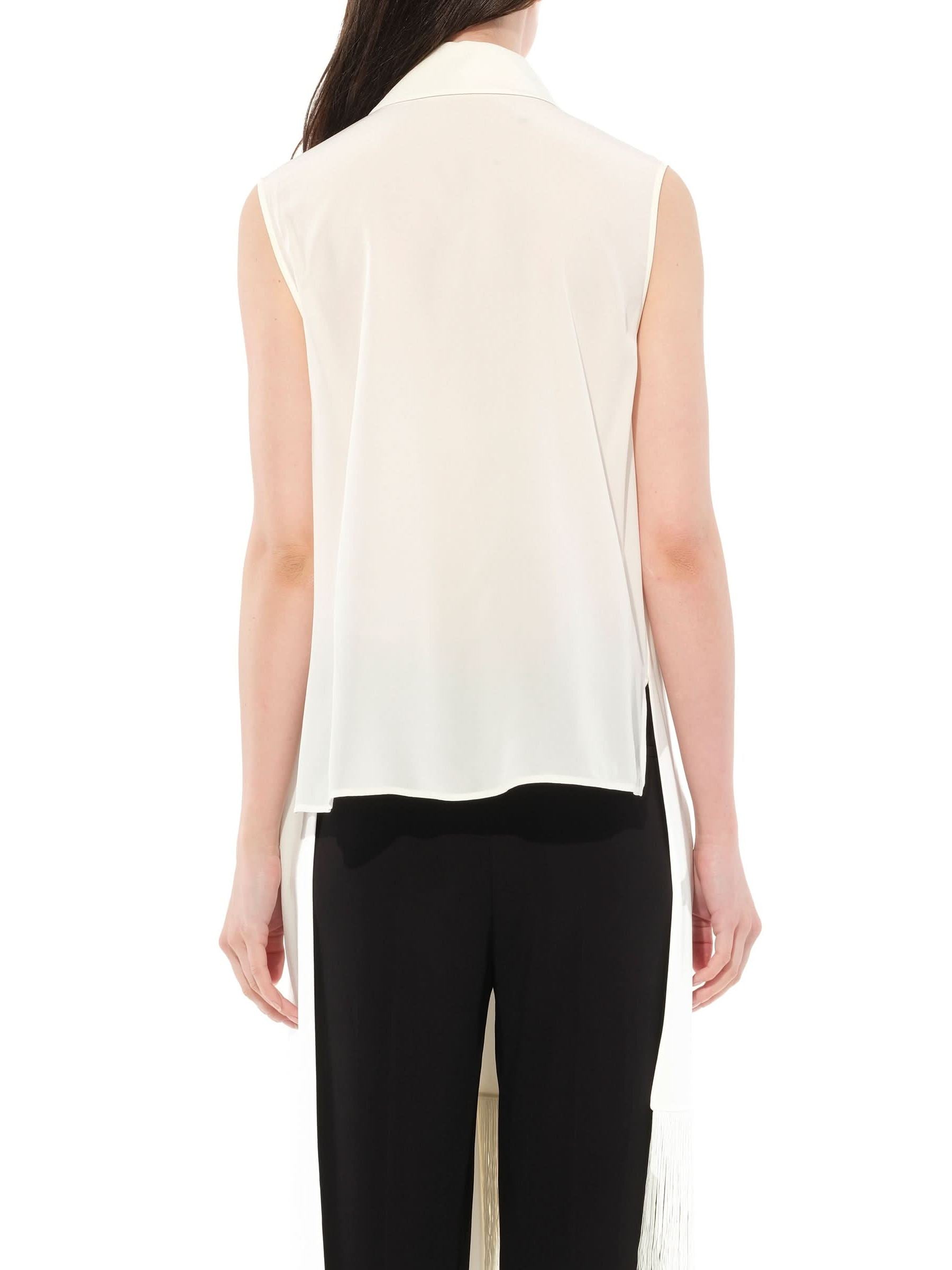 Sleeveless Shirt in White