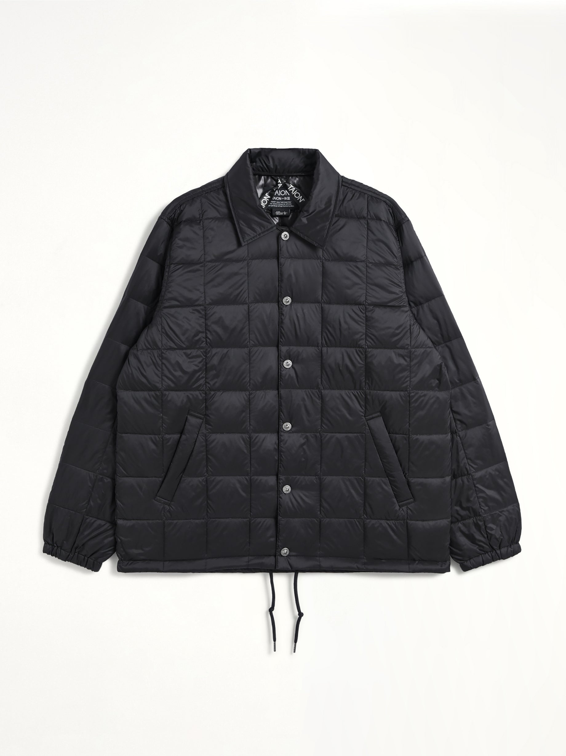 TAION Down Coach Jacket in Black Product Photo from MARAIS