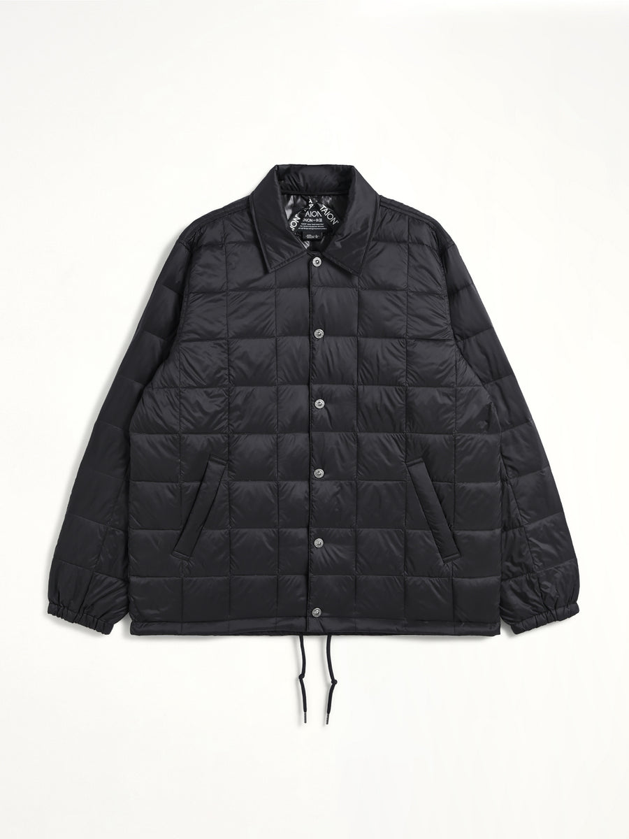Down Coach Jacket in Black