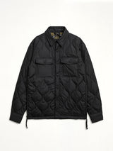 Military Down Shirt in Black