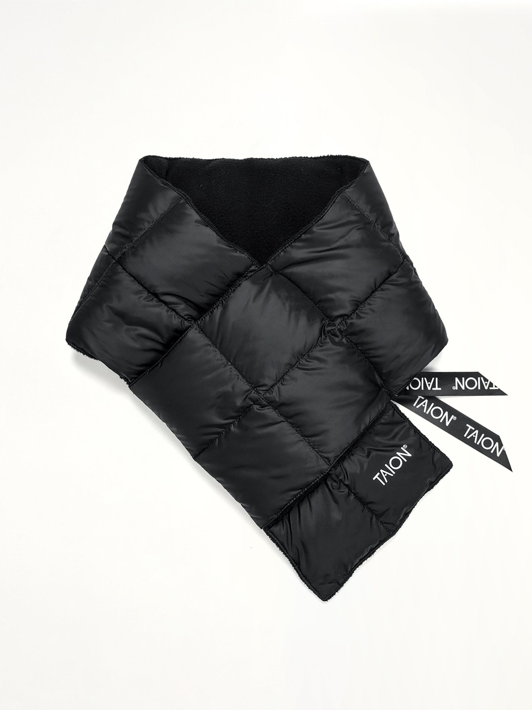Basic Down Scarf in Black