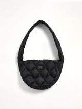 Military Banana Shoulder Down Bag M in Black