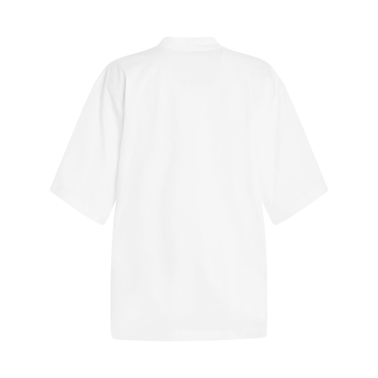 Curved Logo T-Shirt in White