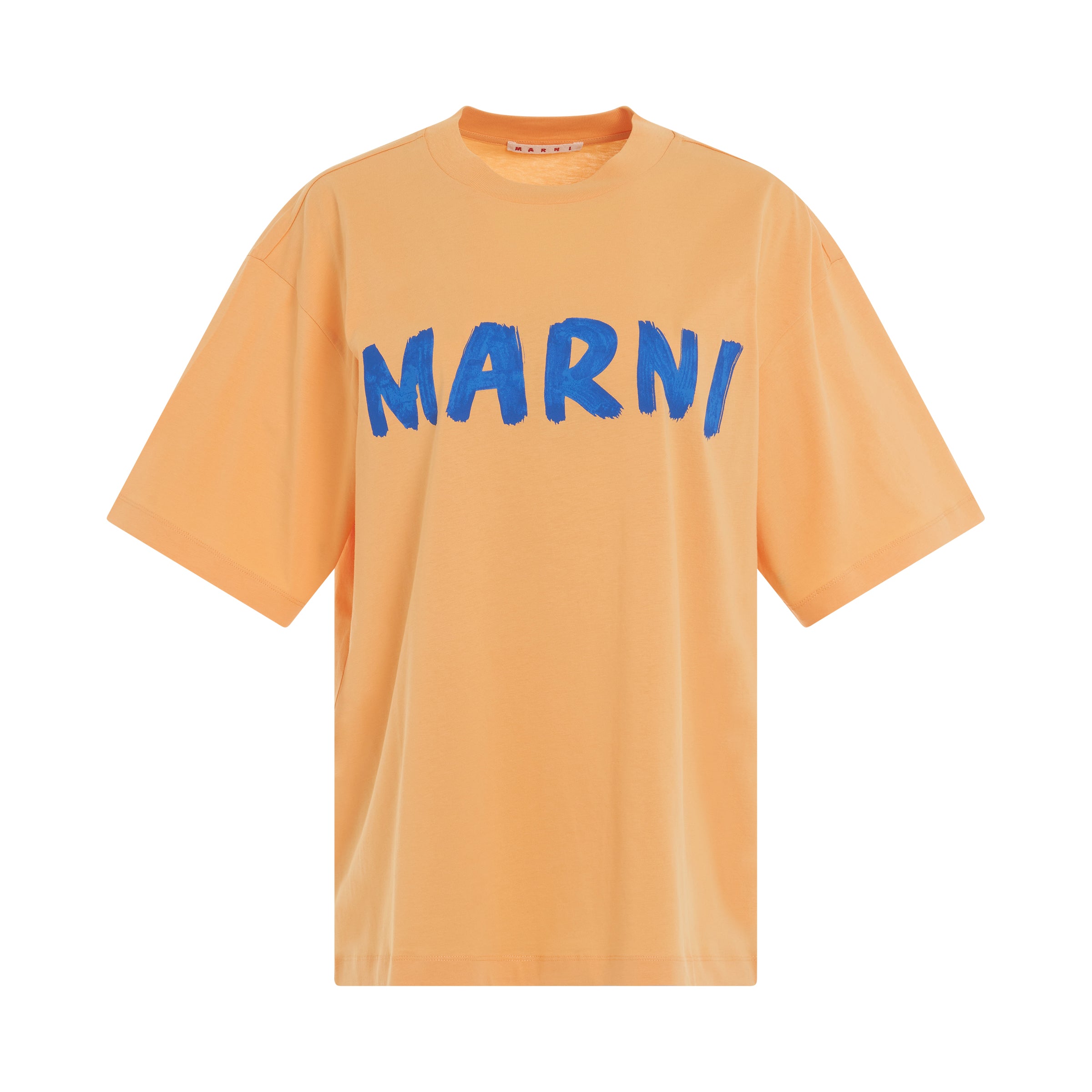 Logo Printed T-Shirt in Tangerine