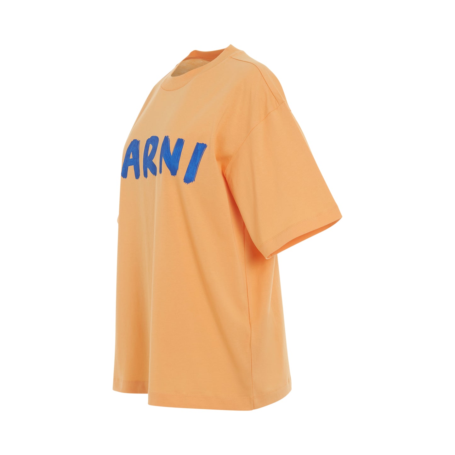 Logo Printed T-Shirt in Tangerine