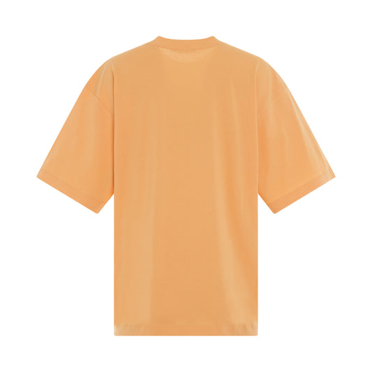 Logo Printed T-Shirt in Tangerine