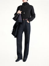 Sweater With Hood in Dark Espresso