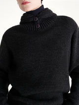 Sweater With Hood in Dark Espresso