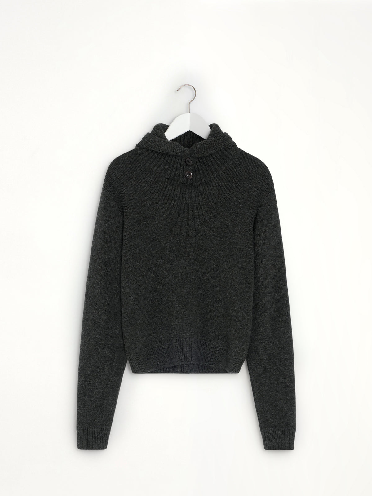 Sweater With Hood in Dark Espresso