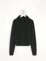Sweater With Hood in Dark Espresso