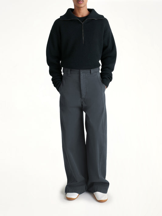 Half Zip Sweater in Black