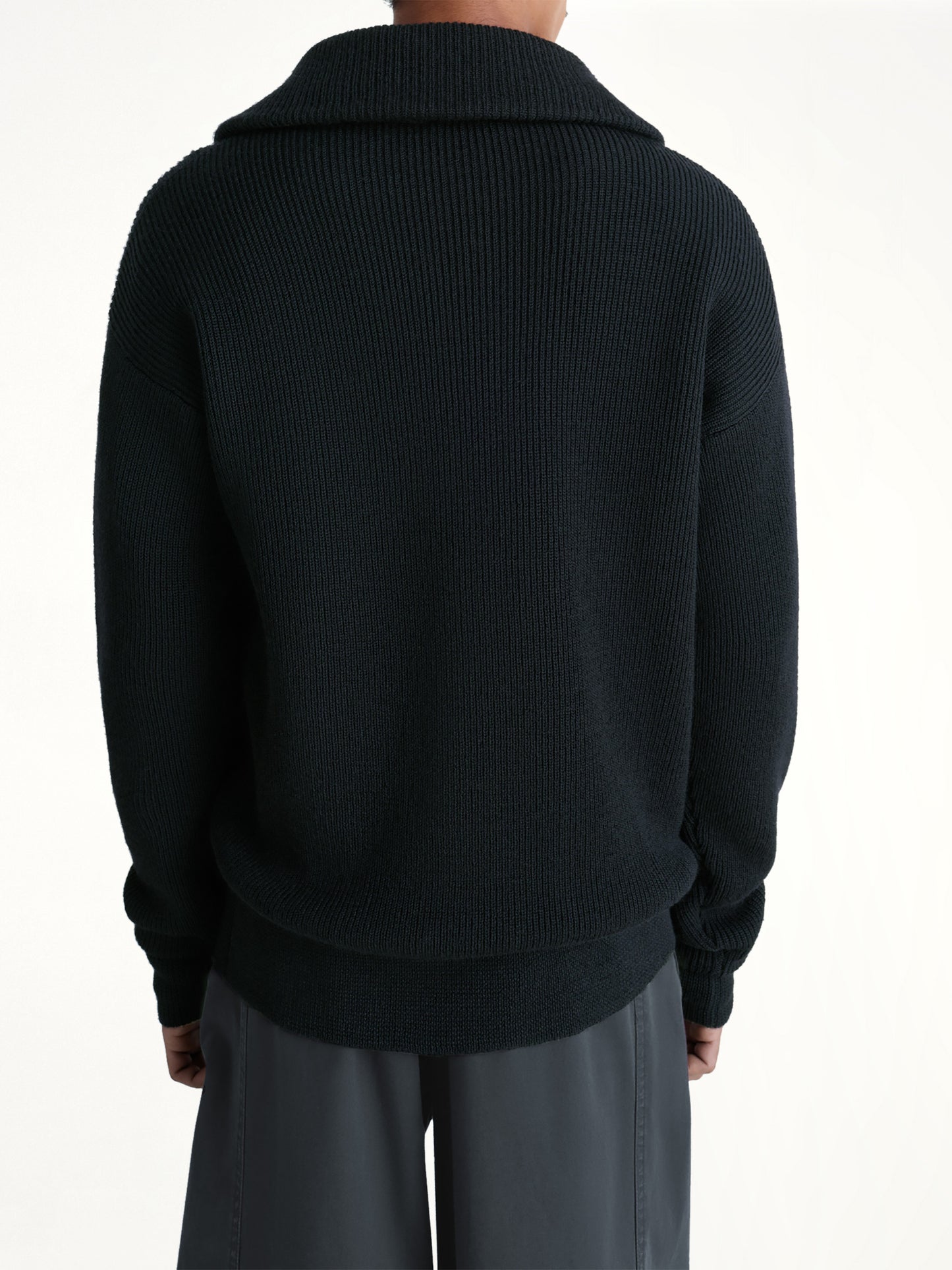 Half Zip Sweater in Black