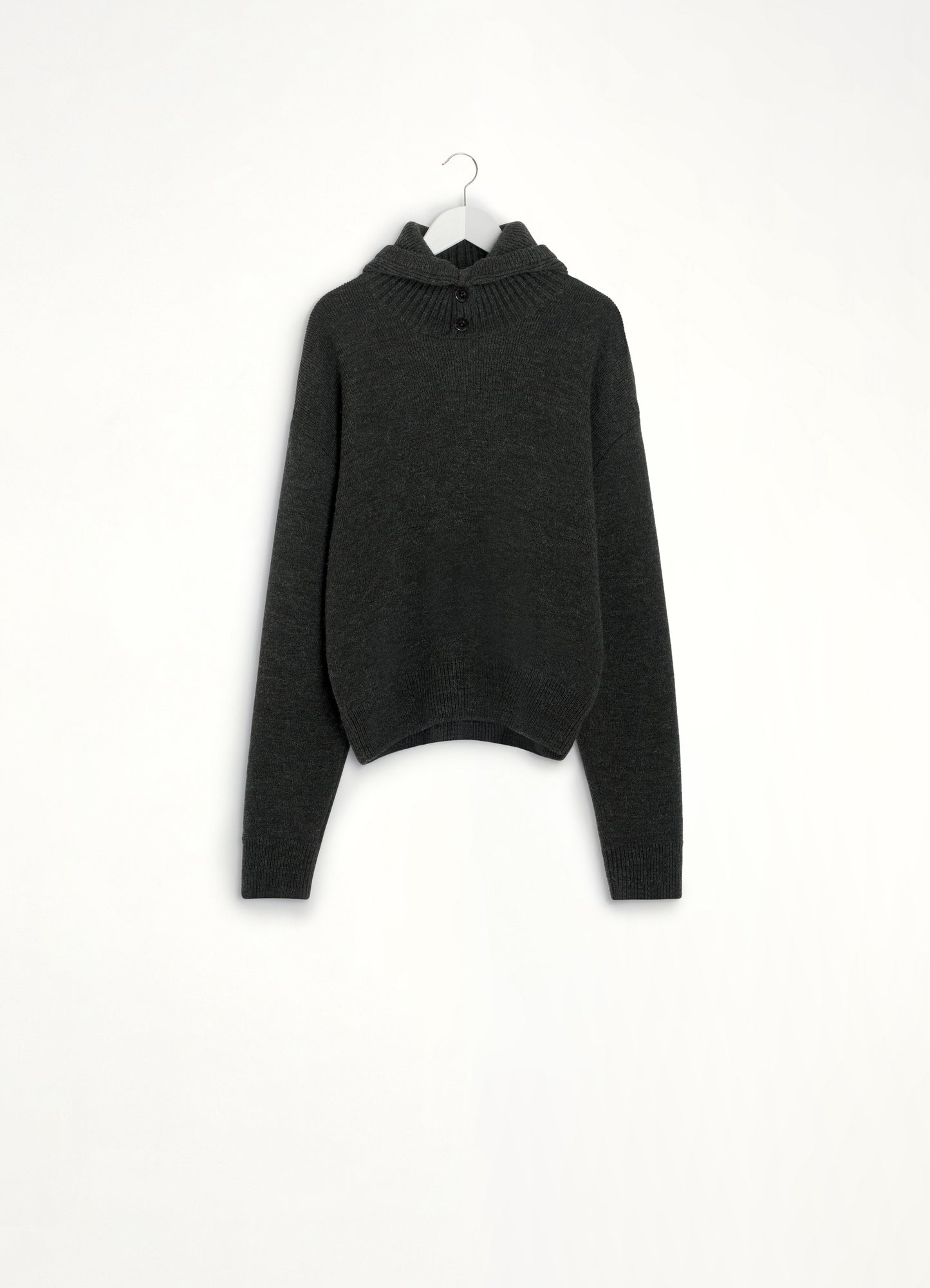 Hooded Sweater in Dark Espresso