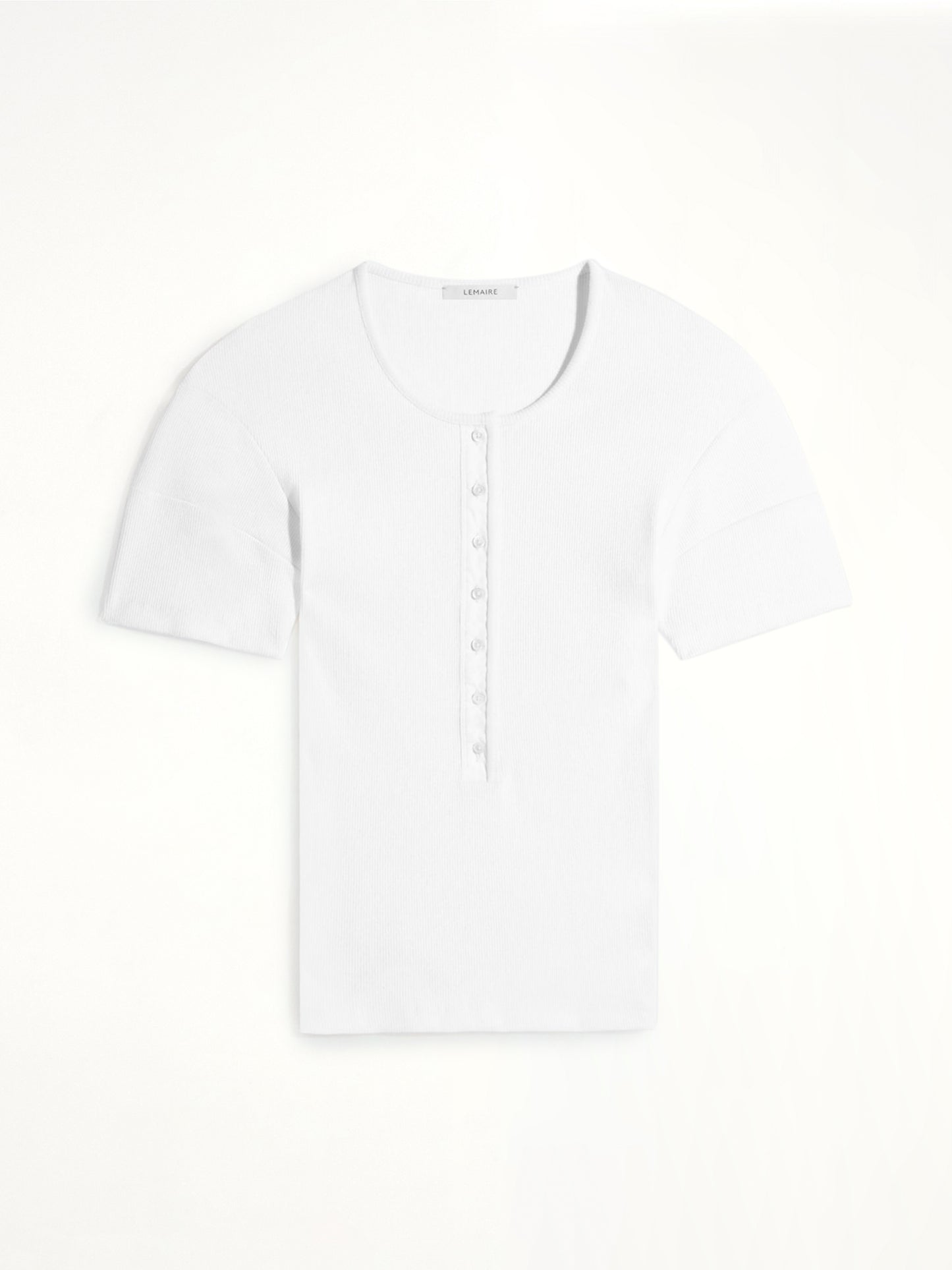 Fitted Henley in Milk