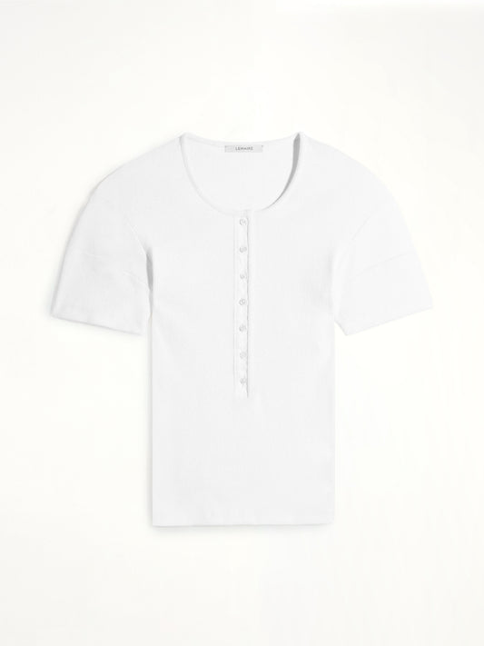 Fitted Henley in Milk