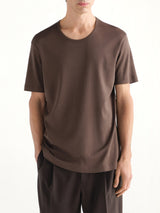 U-Neck T-Shirt in Carob