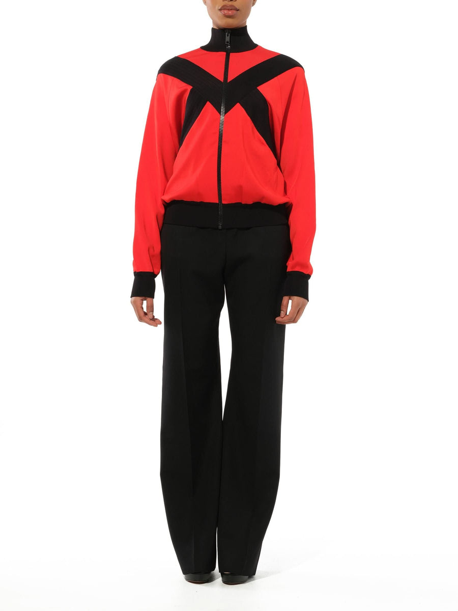 Turtle Neck Multi Sweater in Red
