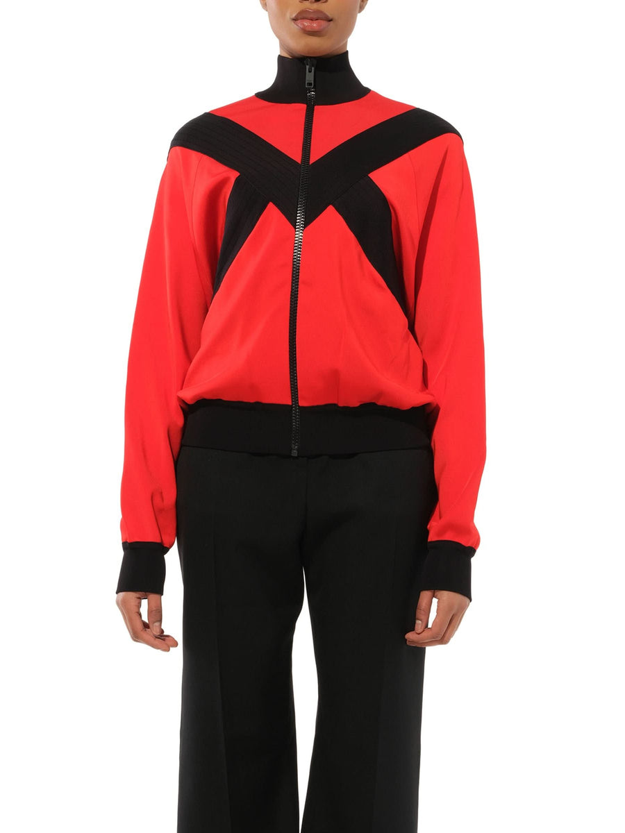 Turtle Neck Multi Sweater in Red