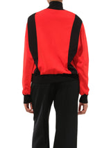 Turtle Neck Multi Sweater in Red