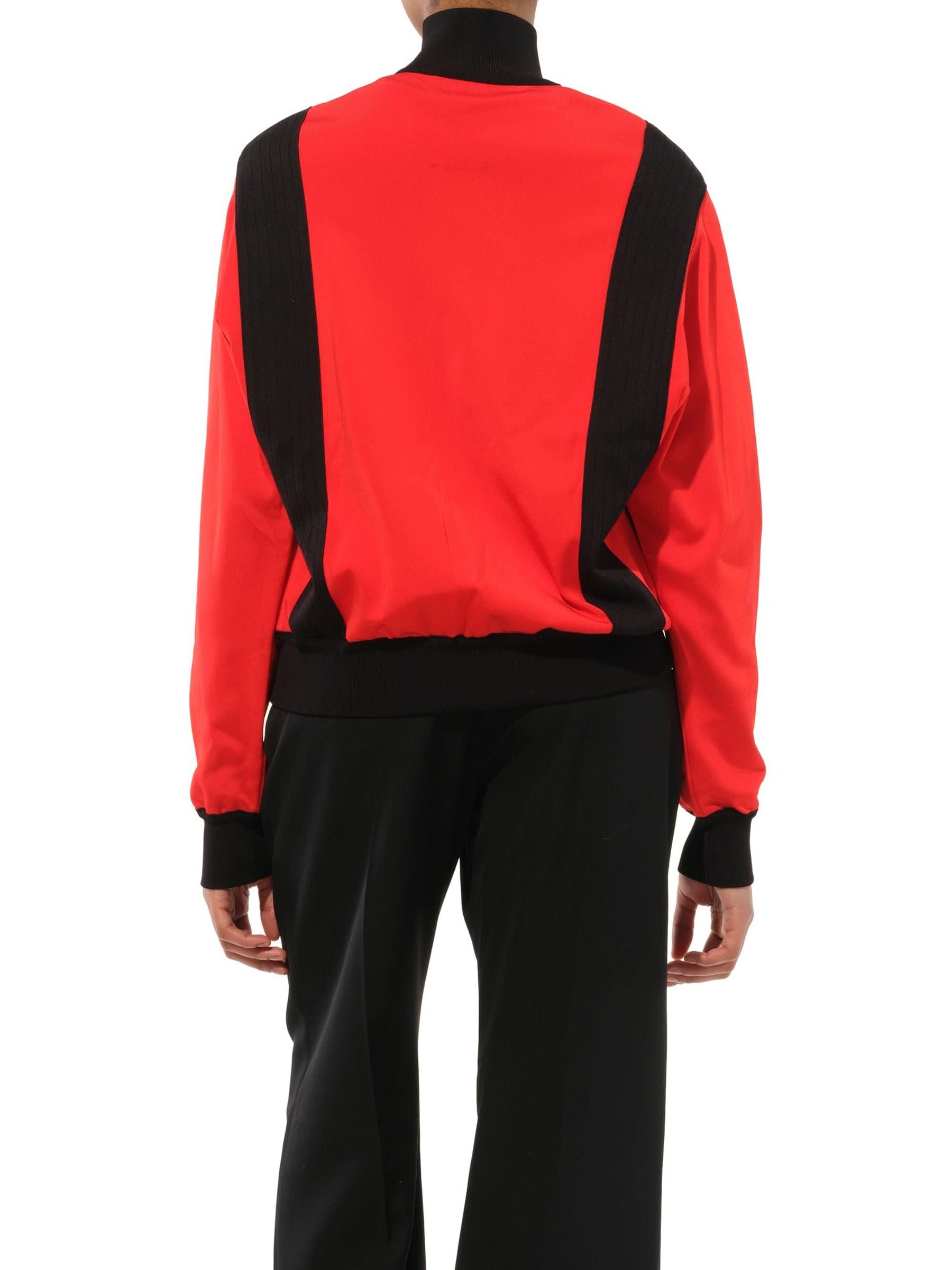Turtle Neck Multi Sweater in Red