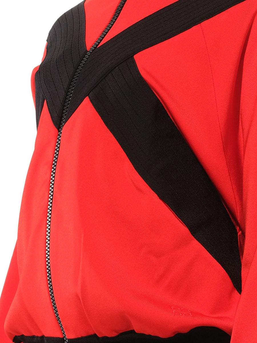 Turtle Neck Multi Sweater in Red