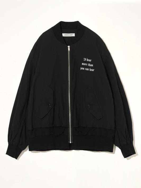 I Hear Bomber Jacket in Black