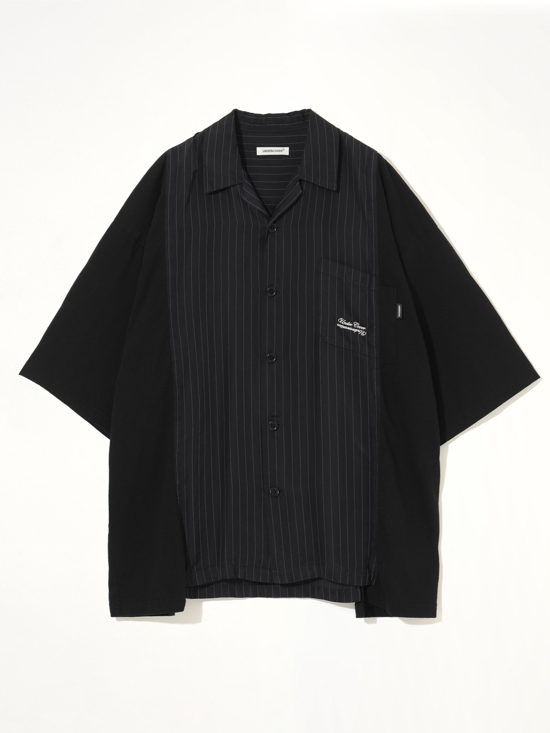 UNDERCOVER Combo SS Shirt in Navy Stripe Product Photo from MARAIS