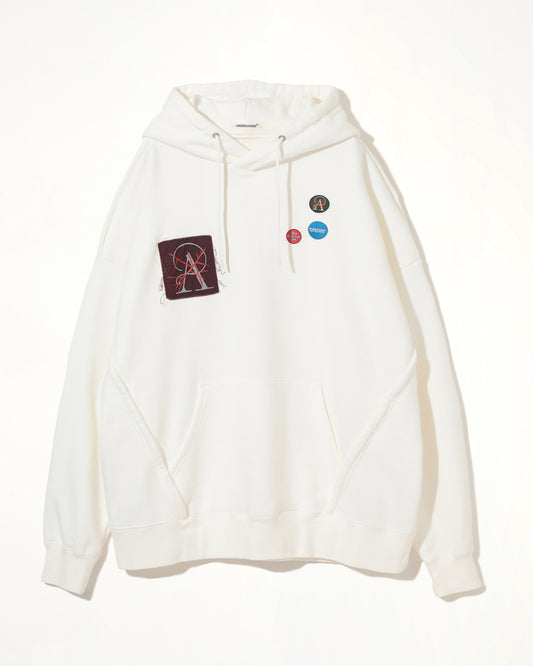 Patches Hoodie in White