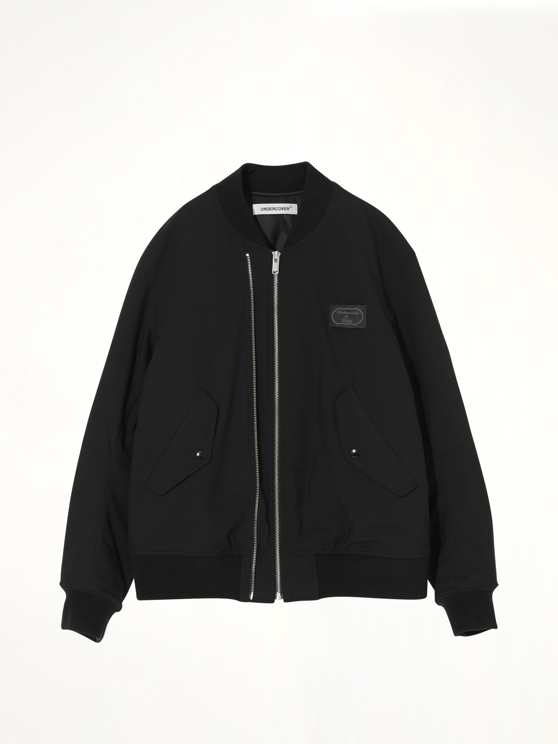Double Zip Blouson in Black