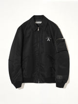 Ghost Boy Bomber Jacket in Black