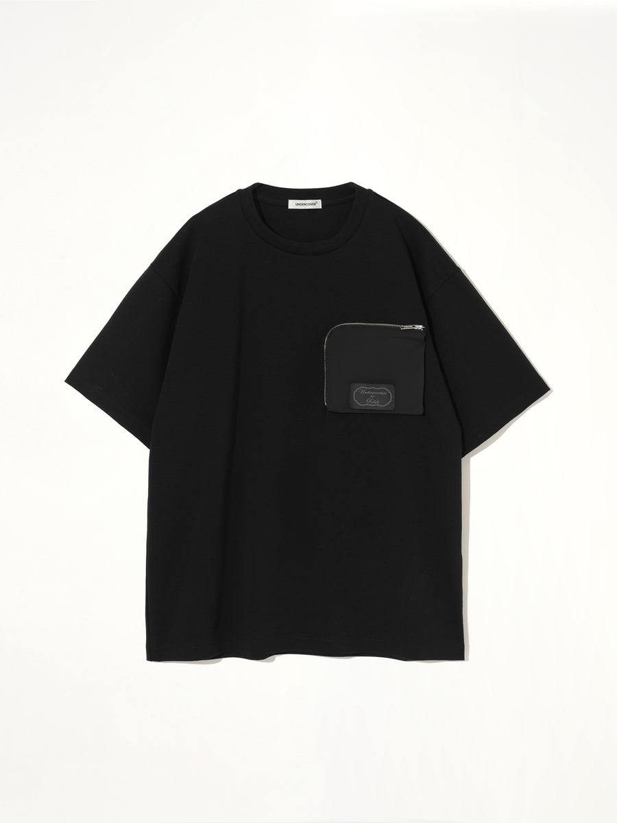 Zipped Pocket T-Shirt in Black