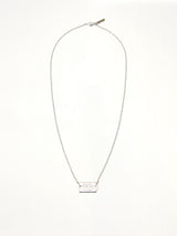 Razor Necklace in Silver