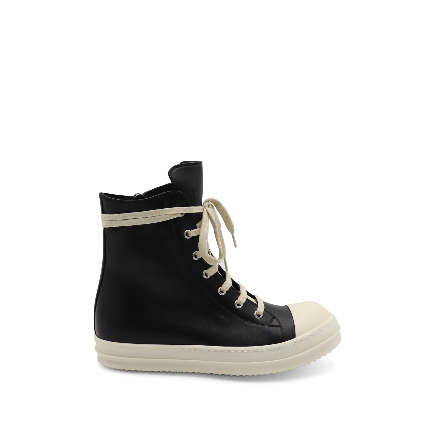 Ramones Leather Sneaker in Black