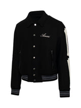 Amiri Bones Varsity Jacket in Black