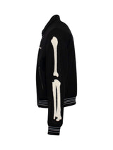 Amiri Bones Varsity Jacket in Black