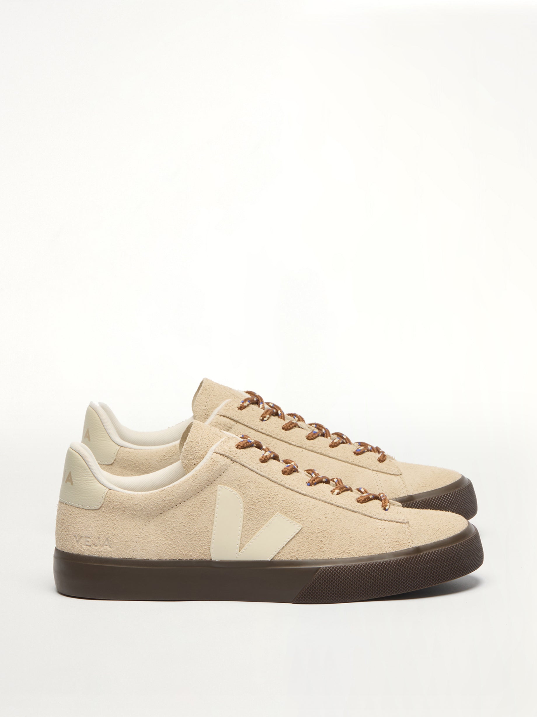 Campo Leather Sneaker in White/Cognac