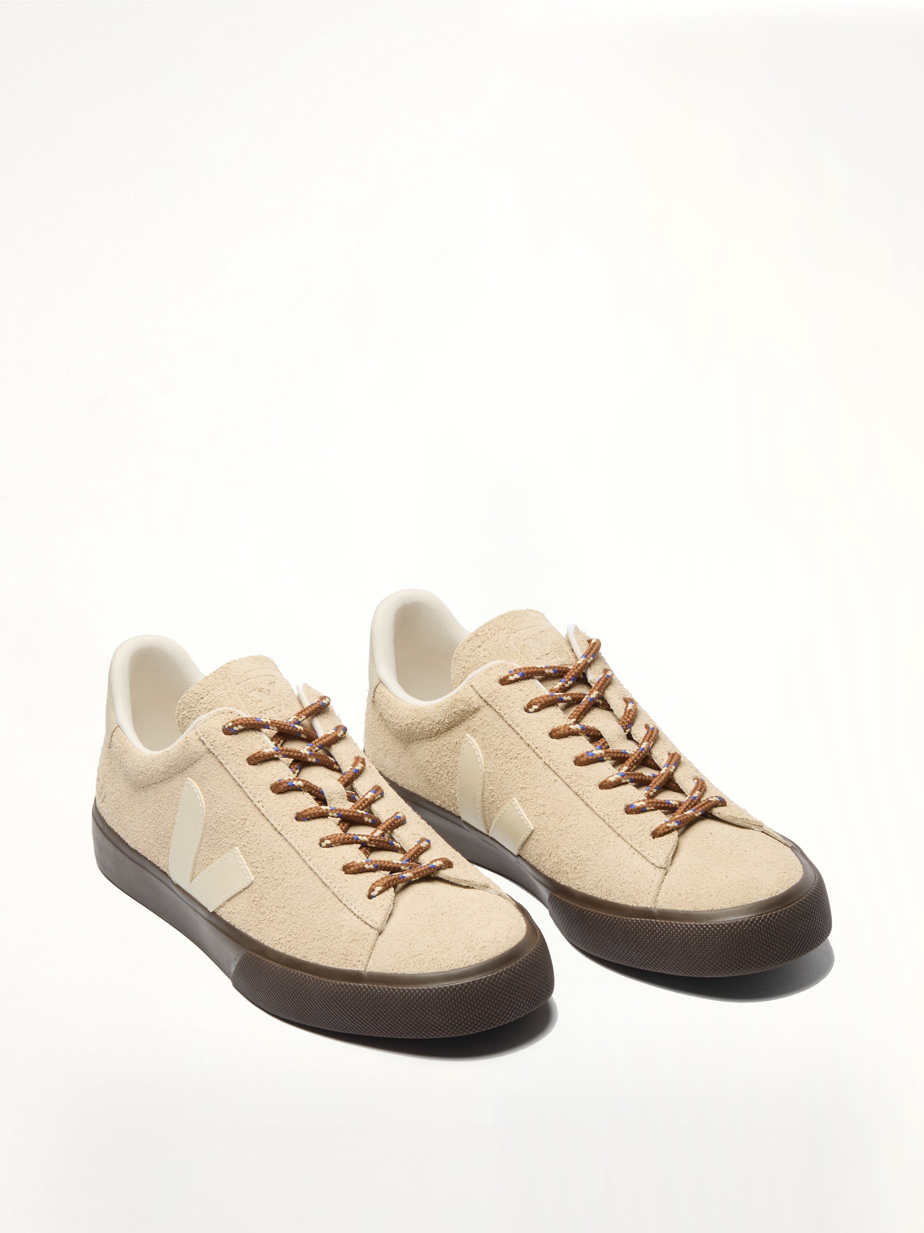 Campo Leather Sneaker in White/Cognac
