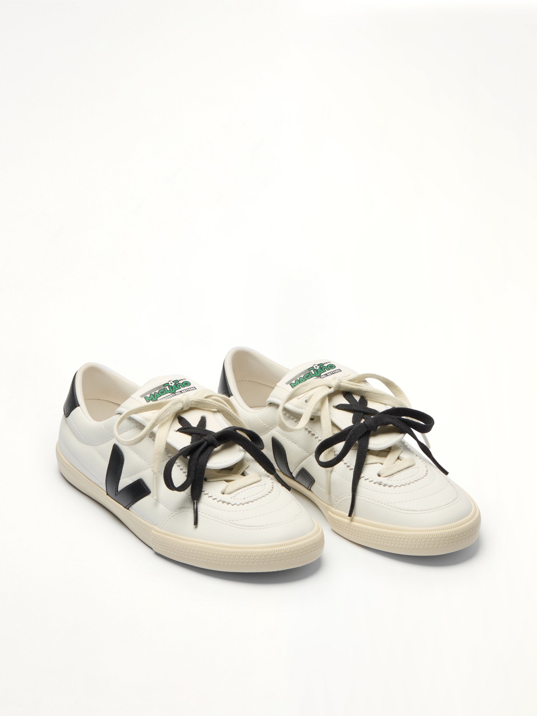 VEJA Veja x Magliano Panenka Sneaker in White Front View from MARAIS