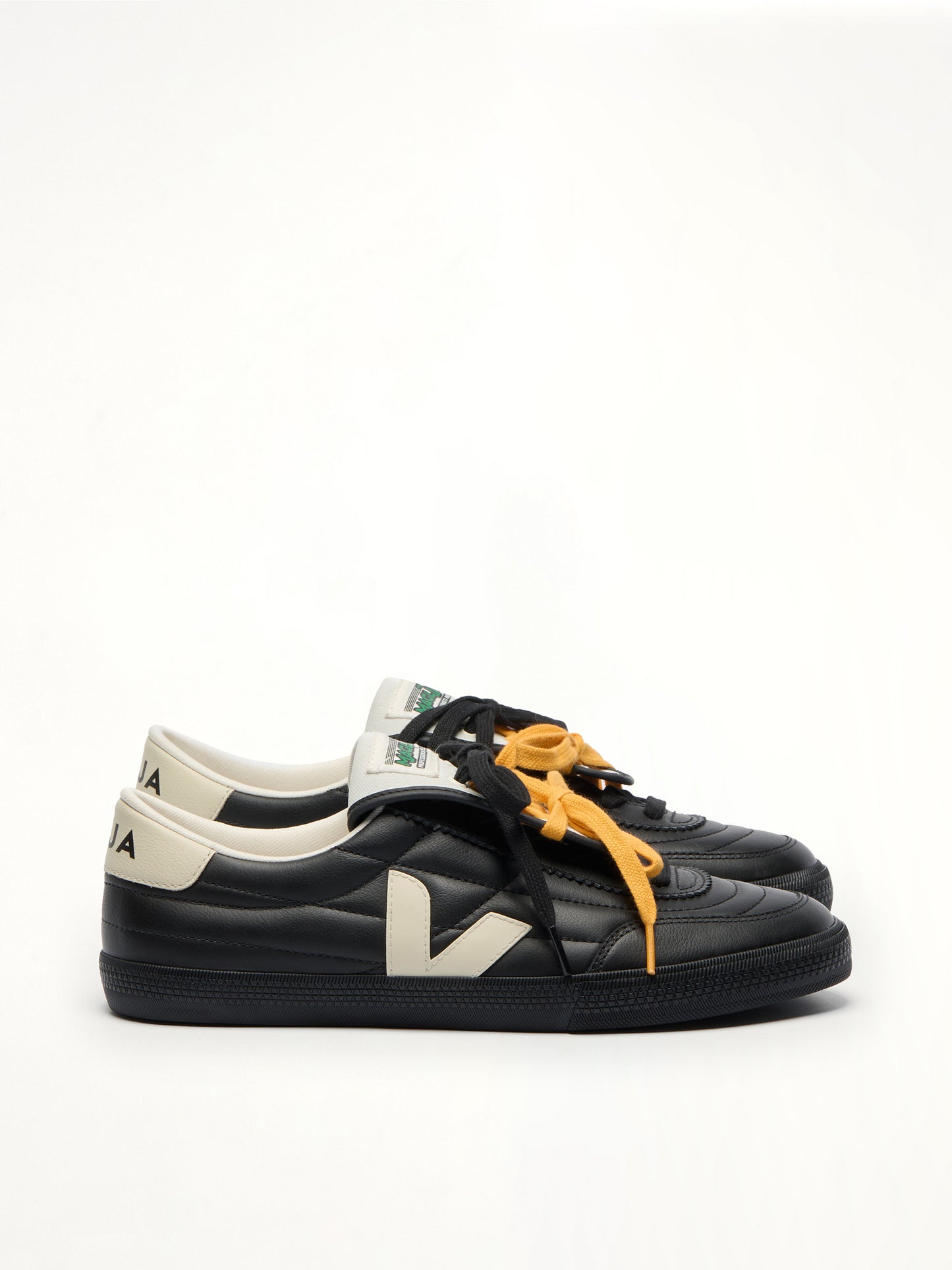 Veja x Magliano Panenka Sneaker in Black Side View | VEJA
