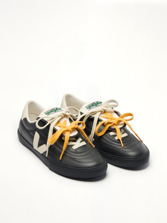 Veja x Magliano Panenka Sneaker in Black Front View | VEJA