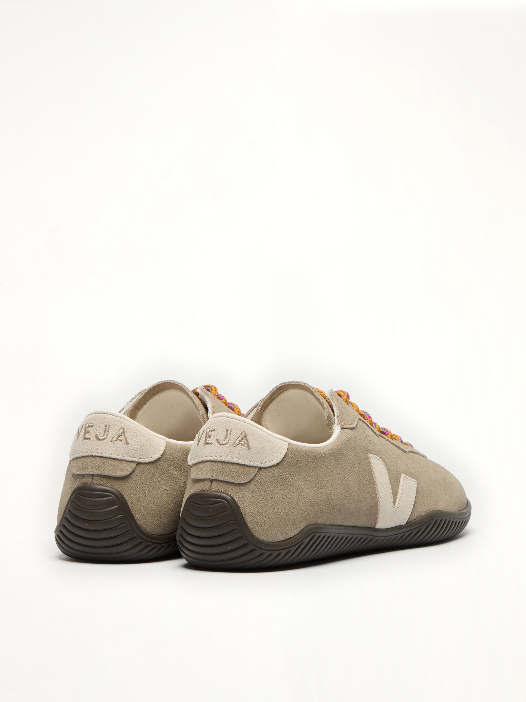 VEJA Jitsu Sneaker in Taupe/Pierre Eagle Top View from MARAIS