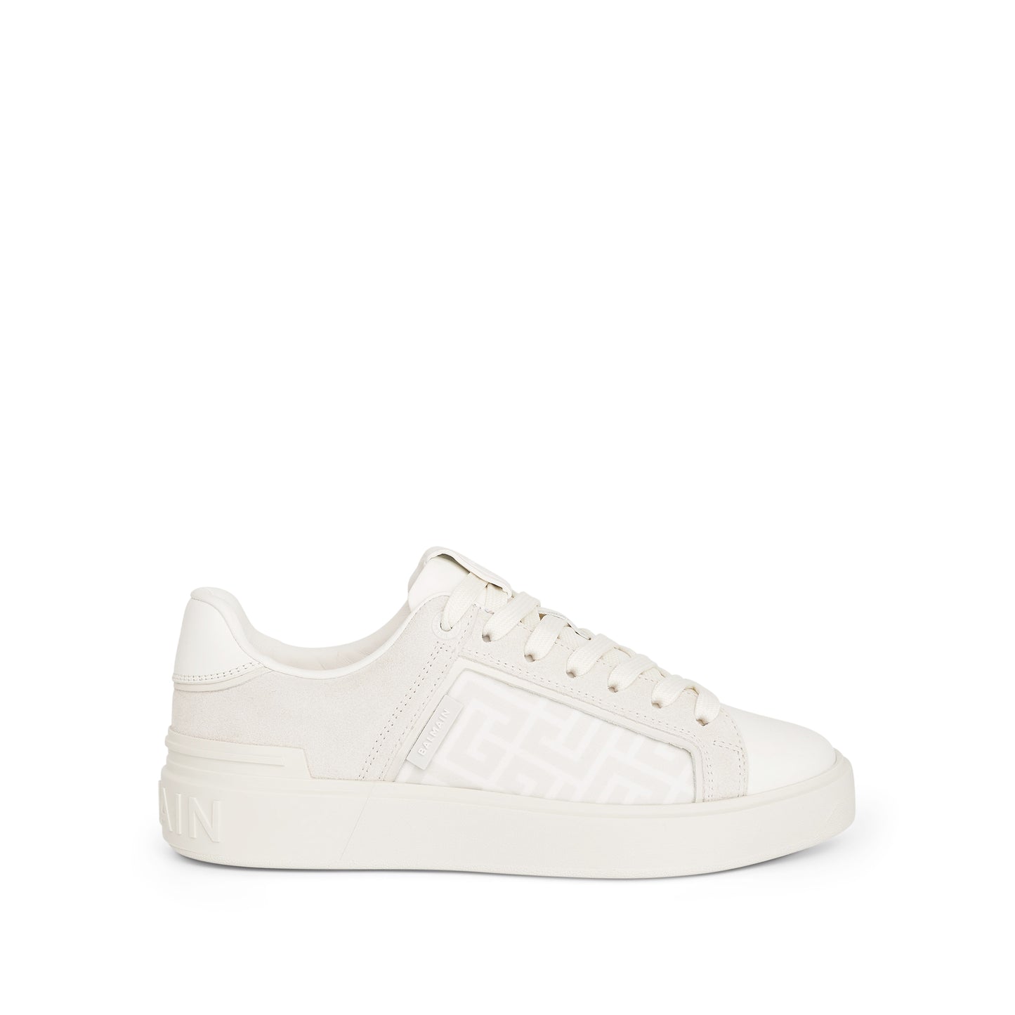 B-Court Monogram Sneaker in White