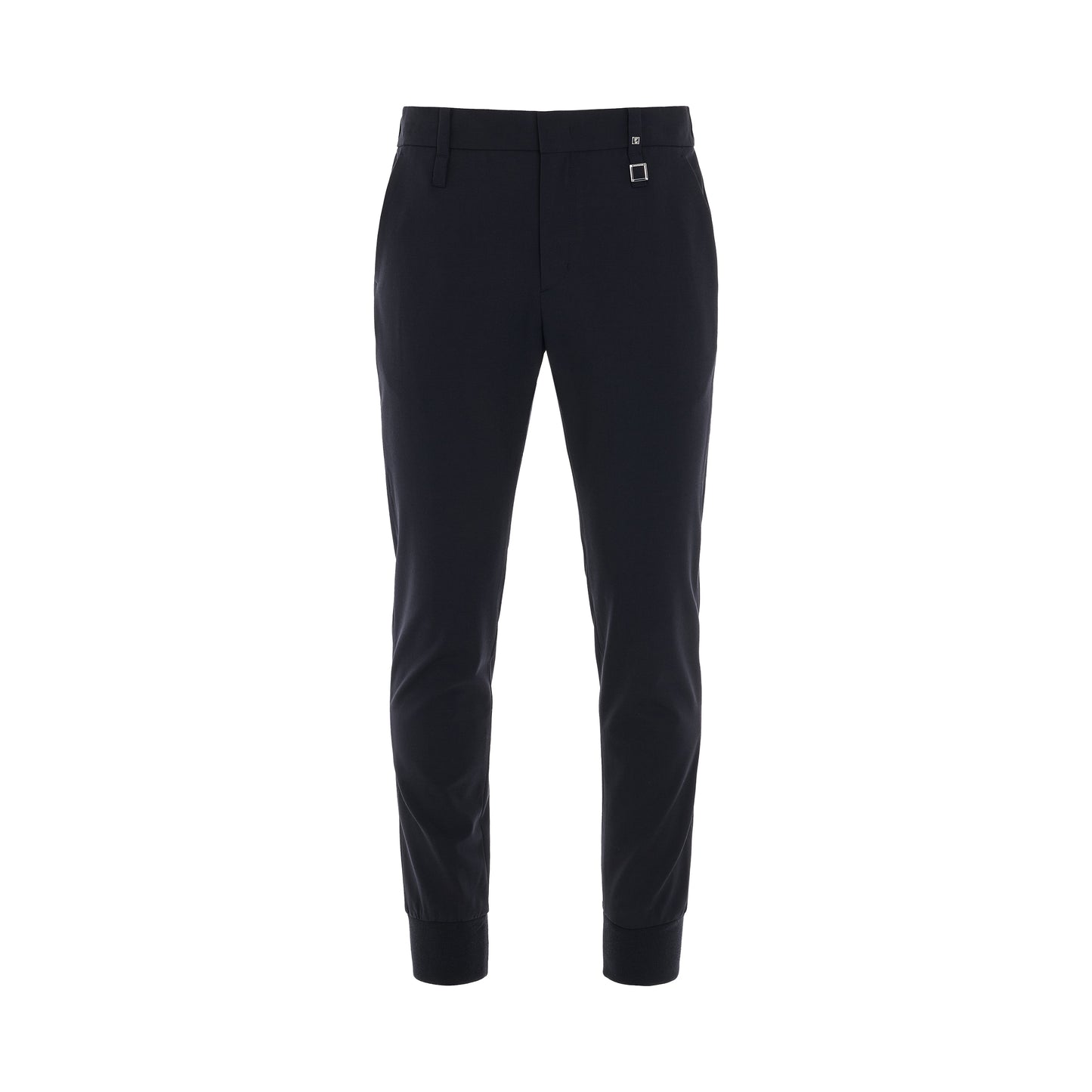 Elasticated Cuff Pants in Navy