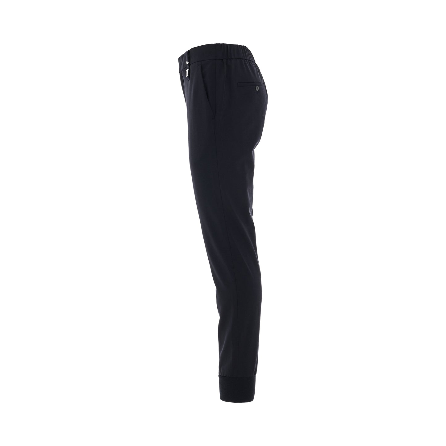 Elasticated Cuff Pants in Navy