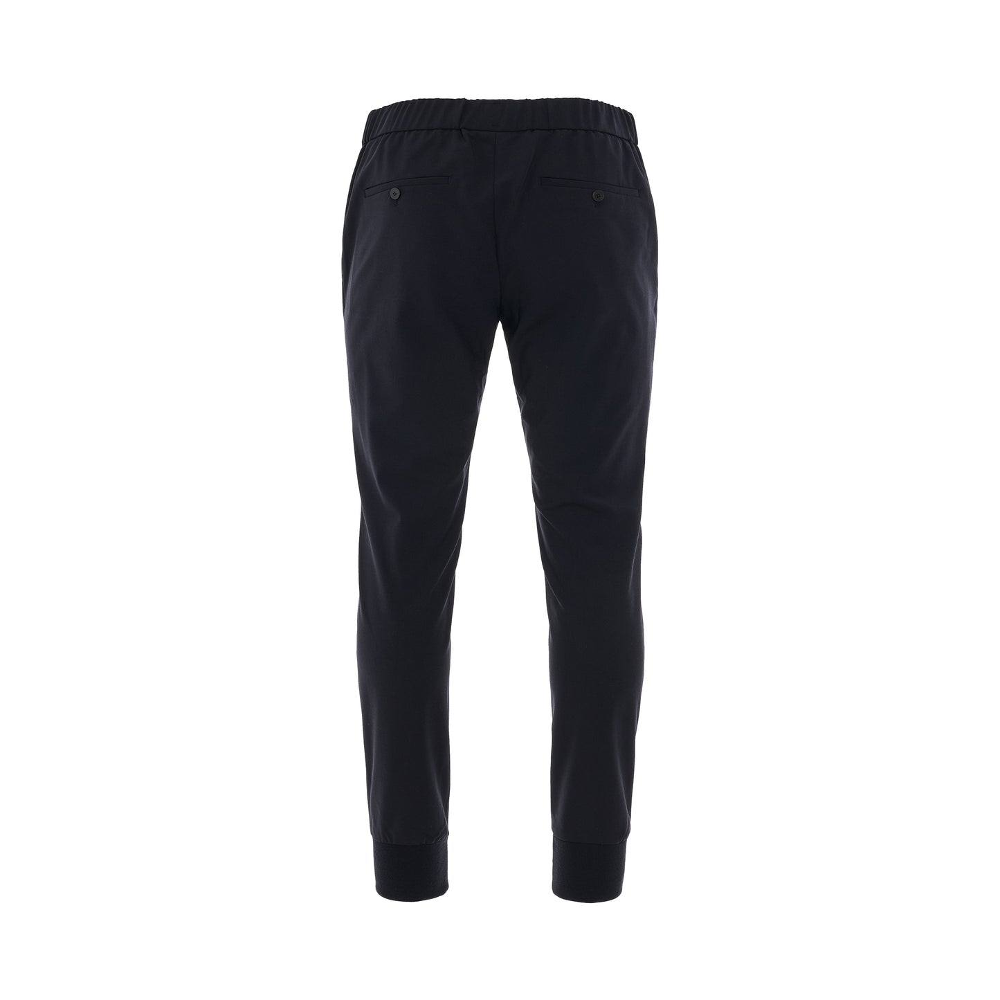 Elasticated Cuff Pants in Navy