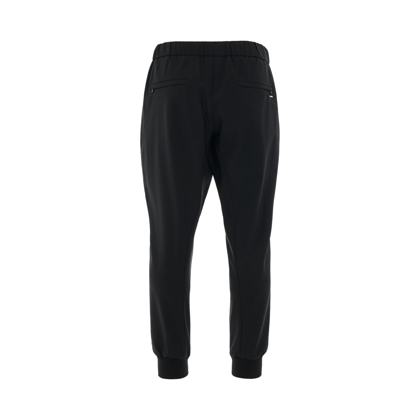 Wool Jogger Trouser in Black