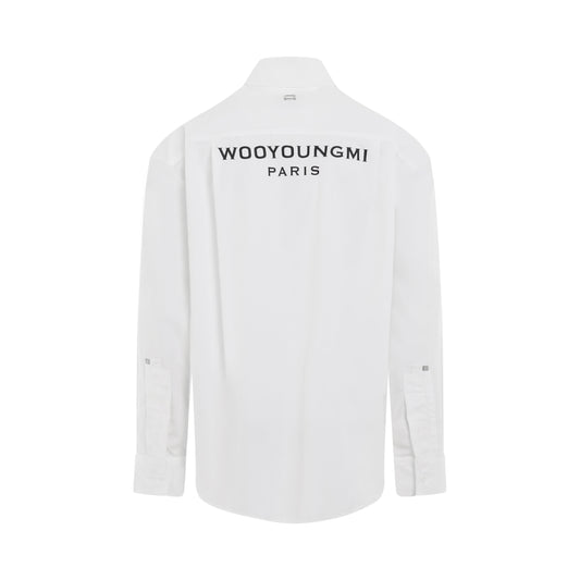 Classic Back Logo Shirt in White